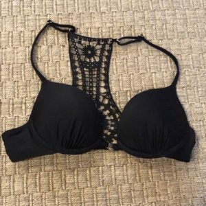 black bikini top